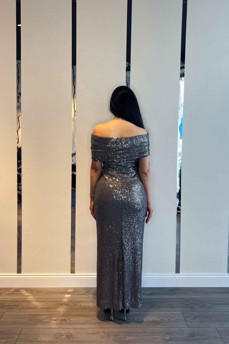Elina Dress Gümüş images