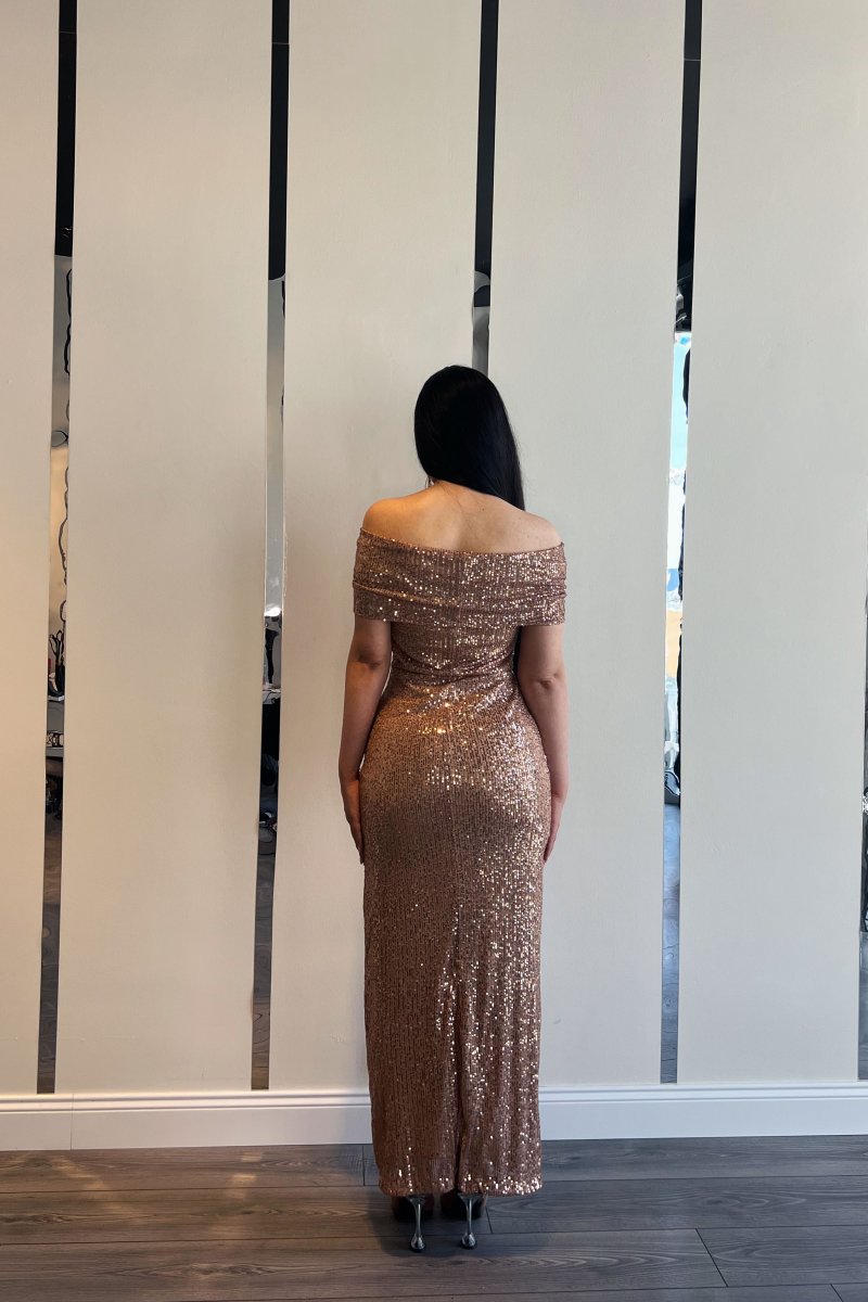 Elina Dress Gold images